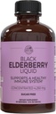 Country Farms Elderberry Liquid, soutient un système immunitaire sain, riche en antioxydants, sans sucre, saveur de baie, 8 Fl Oz