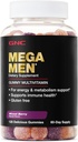 GNC Mega Men Multivitamine Gummy, Energie, Metabolisme, & Immune Support, Gemengde Berry, 120 Tellen