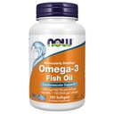 NOW Supplementen, Omega-3 180 EPA / 120 DHA, Molecuully Distilled, Cardiovasculair Ondersteuning, 100 Softgels