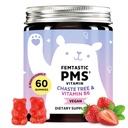 Supplément de soutien du SPM pour les femmes. Gummies de secours menstruelles pour cibler les ruptures hormonales, les ballonnements, les crampes d'époque, et les ailes d'humeur. Vegan, avec vitamine B6 et baume de citron, 60 Gommies