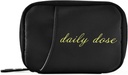 Naanle Daily Dose Pill Box 7 Day Case Bag Travel Organizer met Zipper draagbare Wekelijkse Compacte grootte voor vitamine supplement houder dagelijks zwart 4,6 x 3,14 x 1,88 Inch 0,12 kilogram