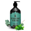 Opvallende Vikingbaard Wash (17 oz) met natuurlijke pepermunt & Eucalyptus Scent - Paraben & Sulfate-Free Deep Cleansing Shampoo voor baardverzorging
