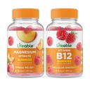 Levensvatbare Magnesium 85mg + Vitamine B12, Gummies Bundle - Grote Proeverij, Vitamine Supplement, Glutenvrij, GGO-vrij, Kauwgom