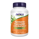 NOW Supplementen, Kurkuma Curcumine met BioPerine, Immuun Systeem Ondersteuning, Gestandaardiseerd tot 95% Curcuminoïden, Verbeterde Absorptie*, 90 Veg Capsules