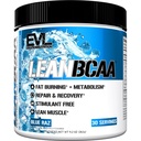 Evulution Stimulant Free Lean BCAA Powder Nutrition BCAA's Aminozuren Poeder met CLA Carnitine en 2:1:1 vertakte keten Aminozuren ondersteunt spierherstel Fat Burn en Metabolisme - Blue Raz