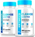 (2 verpakkingen) Ketosyn Cleanse & Detox Capsules, Ketosyn Pillen voor gevorderd gewichtsverlies, Maximale sterkte Keto Blend Ondersteuning Supplement, Keto Syn Interne reiniging Pastilla's Reviews (120 capsules)