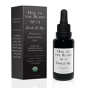 USDA Biologische Baardolie voor mannen, 3-in-1 Premium Grooming Oil met Argan Oil, Jojoba Oil, en nog veel meer, voor baardgroei en baardwash - Ode naar de baard Aarde en Sky Baardolie, 1 fl oz - ongeparfumeerd