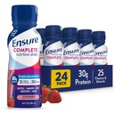S'assurer que la nutrition des fraises est complète, complète et équilibrée, prête à boire, 30g de protéines, 25 vitamines et minéraux, 10 fl oz—24 Pack