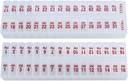 Twee keer per dag maandelijkse grote pil Organizer Set - AM en PM Medication Organizer voor de volledige maand. Set bevat 2 Organisators voor 1 maand. (New Stay-TIGHT Lids)