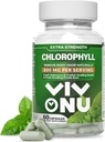 Chlorofyl Capsules 800 mg - Natural Chlorofyl Capsules for Women & Men - Safe and Quality Chlorofyl Supplement for Energy, Immunity, Skin Support + Internal Deodorant (60 Capsules/1 Fles)