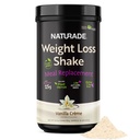 Naturade gewichtsverlies Shake Maaltijd Vervanging, 18 porties - 25g Plant-Based Proteïne, CLA, vezels & 18 Vitaminen en mineralen Ontworpen om Curb Cravings en Boost dagelijkse voeding - Vanilla Creme