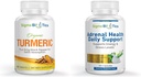 Biologische Kurkuma supplement - Gezamenlijke & Immune Health Ondersteuning Supplementen & Adrenal Health Dagelijkse ondersteuning