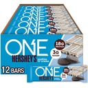 ONE Protein Bars, Hershey's Cookies 'n' Creme, Glutenvrij met 18g Proteïne en 3g Suiker, Pantry Nietjes, 2.12 oz (12 Aantal)