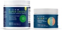 BIOHM Super Greens and Super Kids Bundle, Green Superfood Powder Antioxidant Veggies with Kids Superfood Plus Probiotics, Berry Flavor, 30 Servings Each