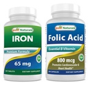 IJzer 65 mg & Foliumzuur 800 mcg