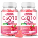Suikervrije CoQ10 Gummies 250mg, Co-enzym Q10 Supplementen Plus Omega-3, Vitamine B6 & Zink, Hoge Absorptie CoQ10 Supplement voor Cellulaire Energie & Antioxidant Ondersteuning, Raspberry Flavor, Vegan 120Cts