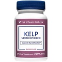 De Vitamine Shoppe Kelp (van Atlantic Kelp & Kaliumjodium), Bron van Jodium, Schildklierondersteuning, Ondersteunt Energie & Uithoudingsvermogen (300 tabletten)