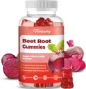 Gommies de racines de betteraves sans sucre - soutient l'énergie et la santé du corps entier - 1500mg Gommies de racines de betteraves pour les femmes hommes (60 comte)