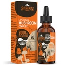 Liposomal Mushroom Complex Drops 2000 MG - 20 Biologische Paddestoelen Extracten - Advanced Liquid Formula for Immunity, Cognitive and Memory - Lions Mane Supplement, Reishi, Cordyceps, Chaga, 30 Servings