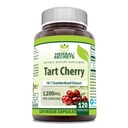 Herbal Secrets Tart Cherry 10:1 Supplément d'extrait normalisé $ 1200 Mg par service $ 120 Capsules de légumes $ Non-OGM $ Sans gluten $ Fabriqué aux États-Unis (1 Pack $ 120)