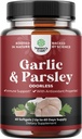 Concentrated Odorless Knoflook Softgels - Peterselie Extract & Aged Knoflook Supplementen - Peterselie Softgels for Gut Support - 60 Ct