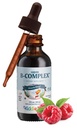 Maxi Health Kids Raspberry Liquid Vitamin B Complex - Vitamine Supplement met Vitamine B12 - Sublingual B Vitaminen Complex Drops voor kinderen met B1 B2 B3 B5 B6 Biotin Folic Acid - 2 fl. Ounces