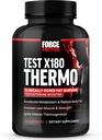 FORCE FACTOR Test X180 Thermo Testosteron Supplement en Fat Burner voor mannen om het metabolisme te versnellen, verminderen lichaamsvet, bouwen Lean Muscle, en verhogen Thermogenese, 120 capsules