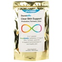 DrFormulas Dermtella Clear Skin Support Packs Pills with Zink, Probiotics & DIM Supplements for Women, Teens & Men with Nexabiotic Probiotics, Turmeric, Fish Oil, 1 Month Supply