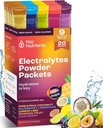KEY NUTRIËNTEN Electrolytes Powder Packets No Sugar - 5 Delicious Smaken in Hydration Packets 20 Pack - Geen Calorieën, Glutenvrije Elektrolyten Powder Packets, Niet GGO, Made in USA