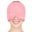 ZNÖCUETÖD Migraine Headache Relief Cap Hat Full Head Glace Pack Enveloppe Gel de refroidissement Bonnet de glace Cold Cap Hot/Cold Compress Therapy for Sinus, Stress, Tension, Head Pain Relief, Femmes
