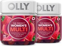 OLLY Vrouwen Multivitamine Gummy, Vitaminen A, D, C, E, Biotine, Foliumzuur, Kauwbare Supplement, Berry Flavor, 90-Day Supply - 180 Tellen