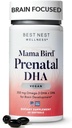 Best Nest Wellness Mama Bird Vegan Prenatale DHA - Brain & Eye Ondersteuning Supplement voor Baby - Vegan Prenatale Supplement met Algen DHA - Voedingssupplement voor mama - 60 Softgels