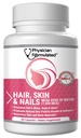 Peau et ongles sains Vitamines pour les hommes et les femmes - 7500 mcg Biotine, acides aminés, collagène et acide hyaluronique - 60 Capsules