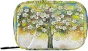 Pill Case Floral Tree Olieverf pil Box 7 Dag pil Case Bag Travel pil Organizer Bag met rits draagbare week Case Compacte grootte voor vitamine supplement houder
