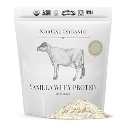 NorCal Biologische Vanille Wei Proteïne - 2lbs 