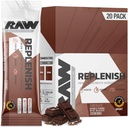 RAW Replenish Packets, Premium Electrolytes Powder Recovery Formula, Chocolade (20 Stick Packs) - Flavored Electrolyte Drink Mix voor hydratatie, Replenishment, Endurance & Performance Workouts