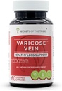 Secrets of the Tribe - Varicose Vein, Healthy Legs Support, Herbal Supplement Blend (60 Capsules)