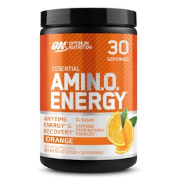 Optimale voeding Amino Energy - Pre-workout met groene thee, BCAA, Aminozuren, Keto vriendelijk, Green Coffee Extract, Energiepoeder - Oranje Koeler, 30 Servers (Verpakking mei Vary)