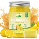 ACEYO (12 OZ) Irish Sea Moss Gel Biologische Raw Vegan Citroen Smaak 102 Vitaminen en Mineralen Wild Geoogste Non-GMO Immune Defense Booster Thyroid Digestieve Ondersteuning