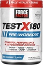 FORCE FACTOR Test X180 Pre-Workout Powder & Energy Supplement, Boost Focus & Endurance, Build Muscle & Strength, Nitric Oxid Supplement met Ashwagandaha & L-Citrulline, Blue Raspberry, 30 Servers