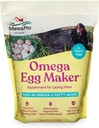 Manna Pro Omega Egg Maker, supplément pour les poules pondeuses, aliment de volaille avec acides gras oméga-3, soutien de digestion avec vitamines et minéraux enrichis, 5 lbs