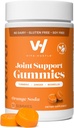 VitaHustle Kurkuma Gember Gummies, Muscle Recovery, Lage Suiker, Veganistisch, Glutenvrij, Niet GGO, Oranje smaak, 50 Tellen
