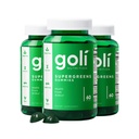 Goli SuperGreen Vitamine Gummy - 180 Tellen - Essentiële Vitaminen en Mineralen - Plant-Based, Veganist, Glutenvrije & Gelatine Vrij - Gezondheid van binnen, Verpakking van 3