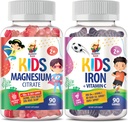 SUNNY SAM Iron Gummies for Kids & Magnesium Gummies for Kids & Adults - 100mg - Calm Magnesium Kauwen