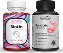 Bariatrische multivitamine met ijzer voor post-Bariatrische chirurgie + Biotin Vitamine B7 Gummies 5000 mcg per portie - met vlierbessen en kokosolie (Bundel)