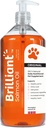 Briljante Zalmolie voor honden, katten en puppies Omega 3 Visolie Liquid Supplement met DHA, EPA vetzuren 