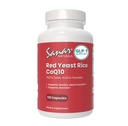 Sanar Naturals Red Gist Rijst, CoQ10 Supplement - Ondersteunt gezonde hartfunctie, energie en uithoudingsvermogen - Non-GMO, Glutenvrij, Veganistisch, 120 Capsules