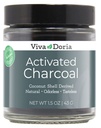 Viva Doria Virgin geactiveerd Charcoal Powder, Coconut Shell Afgeleid, Food Grade, 1,5 Oz Glass Jar