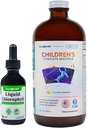 LIQUIDHEALTH Liquid Chlorofyl Drops & Children's Complete MultiDaily Multivitamine Bundle for Kids - Internal Deodorizer, Stop Bad Breath, Reduce Body Odor, Immune Support - Made in USA, Non-GMO