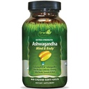 Irwin Naturals Extra sterkte Ashwagandha Mind & Body Adaptogenic Herbs ondersteunt stressrespons, stemming, geestelijke en fysieke prestaties met cordyceps, kurkuma, bioperine & meer - 60 vloeibare softgels